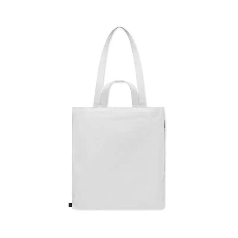 Torba na zakupy z recyklingu 380 g/m² GAVE COLOUR - Bialy (MO2565-06)