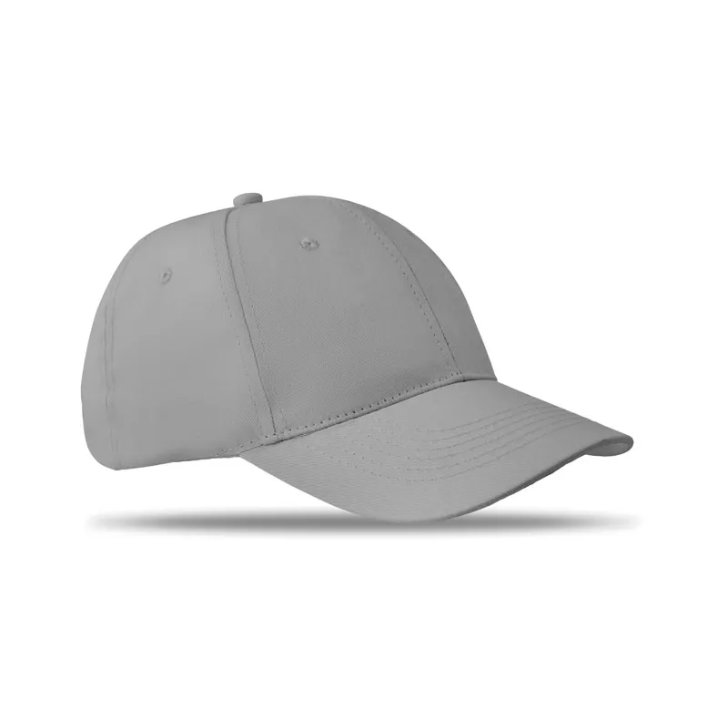 Czapka z daszkiem bawełniana 160 g/m² BASIE APOLLO - Szary (MO8834-07)