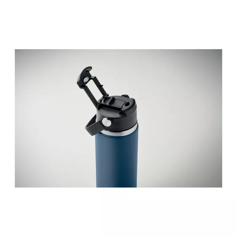 Butelka termiczna ze słomką 500 ml SUMA GRIP - Francuski Granat (MO2775-85)
