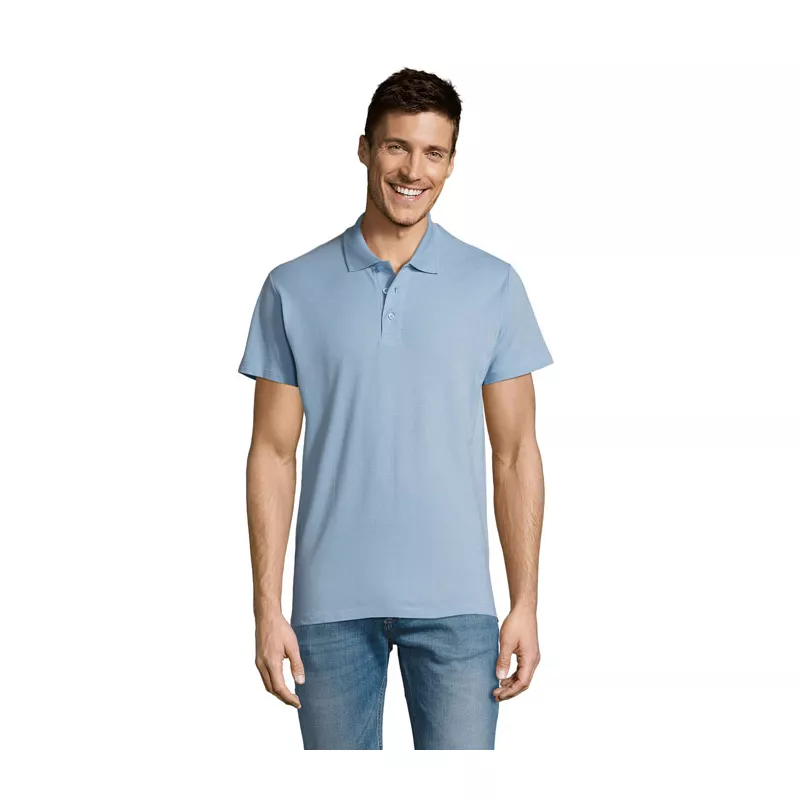 Koszulka polo męska piqué 170 g/m² Sol's SUMMER II - Sky Blue Pique (S11342-SP)