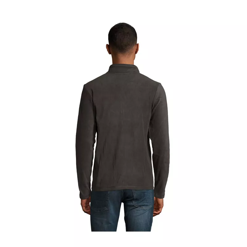 Bluza polarowa męska na zamek 220 g/m² Sol's NORMAN - Szarość Węgla Drzewnego (S02093-CR)