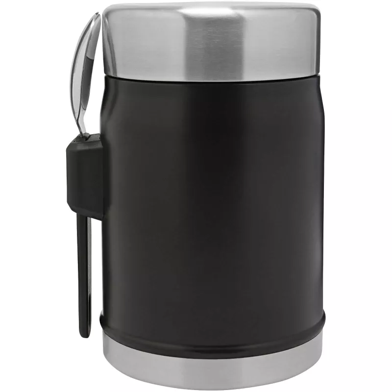 Słoik na żywność Stanley Legendary z łyżko-widelcem, o pojemności 400 ml - Czarny matowy (10088190)
