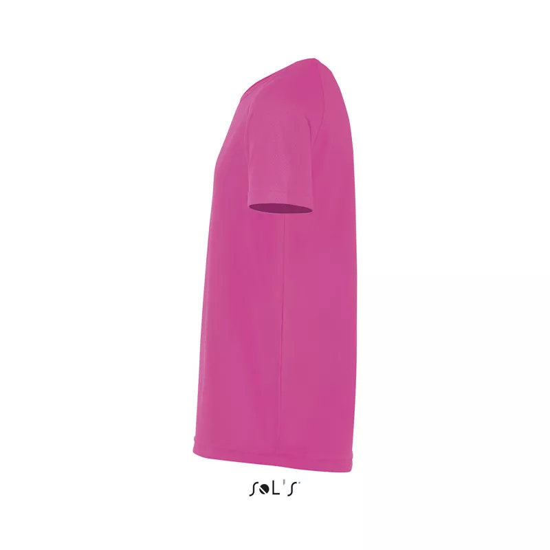 Koszulka sportowa dziecięca 140 g/m² Sol's SPORTY KIDS - Neonowy Róż 2 (S01166-NP)