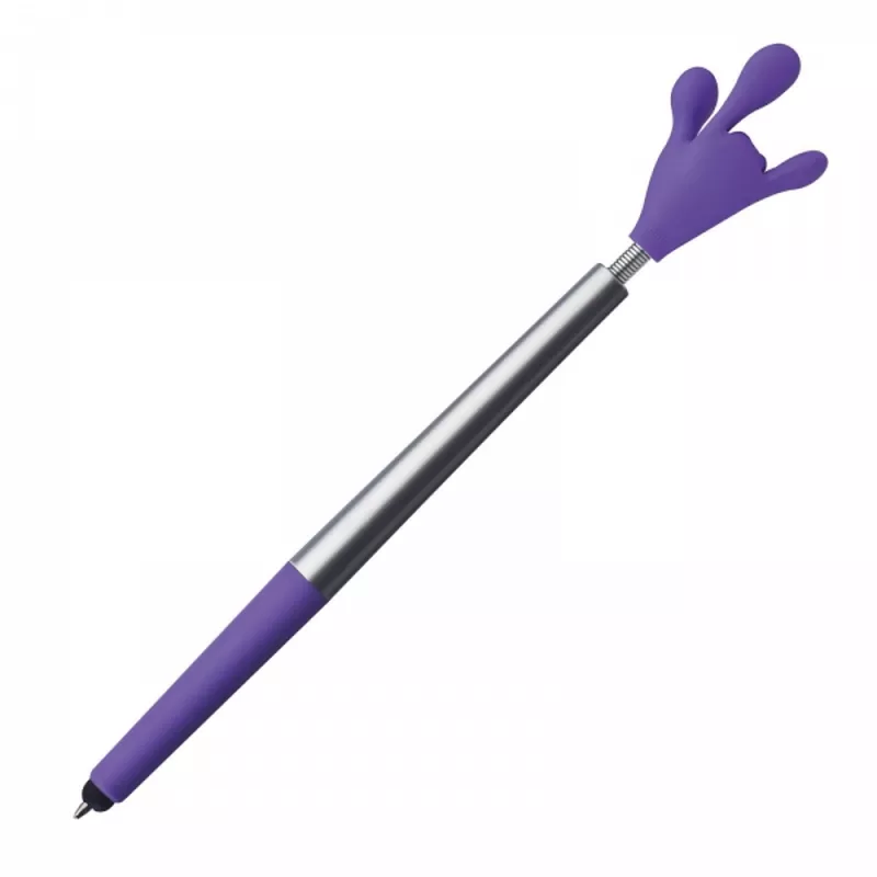 Długopis plastikowy touch pen Smile Hand CrisMa KARINA - fioletowy (1341512)