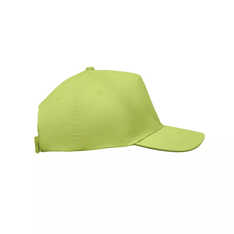 Czapka z daszkiem 5-panelowa z bawełny 180 g/m² SUNNY - Limonka (MO2345-48)