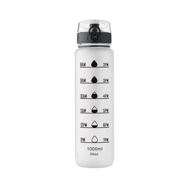Butelka sportowa RPET 1000 ml ISFORDEN MARK - Przezroczysty Bialy (MO2672-26)