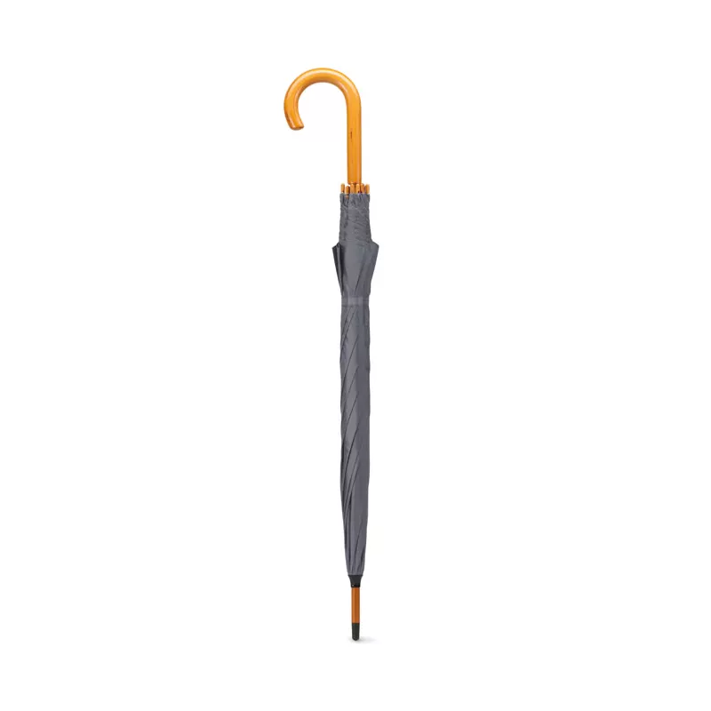 Parasol klasyczny 23" z drewnianym trzonem CALA - Szary (KC5132-07)