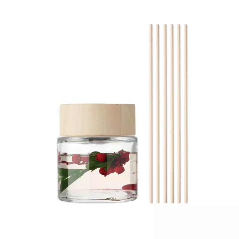 Dyfuzor zapachowy wanilia 100 ml z patyczkami MAGNOLIA - Przezroczysty (MO2703-22)