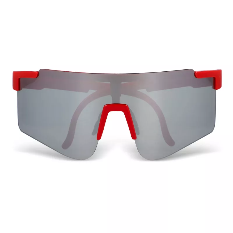 Sportowe okulary przeciwsłoneczne Tom R-PC z lustrzanymi soczewkami UV400 - czerwony (LT86730-N0021)