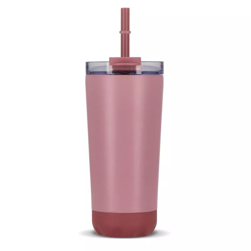 Kubek termiczny InSideOut ze stali nierdzewnej o podwójnych ściankach, 600 ml - pasteloworóżowy (LT57017-N0079)