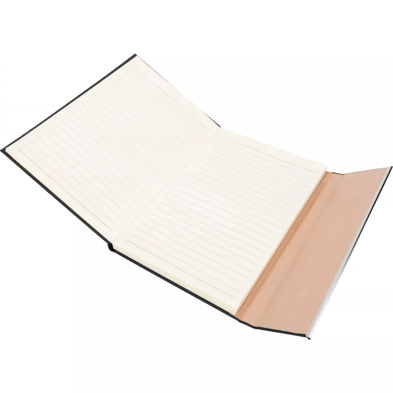 Notatnik A5 w linie soft touch BENJAMIN - czarny (2008703)