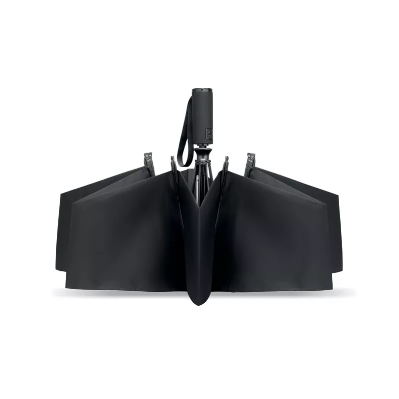 Parasol odwrotny składany 23" z RPET AGUMBE - Czarny (MO2925-03)