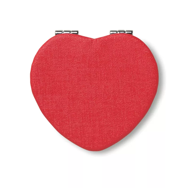 Lusterko podwójne w kształcie serca GLOW HEART - Czerwony (MO8980-05)