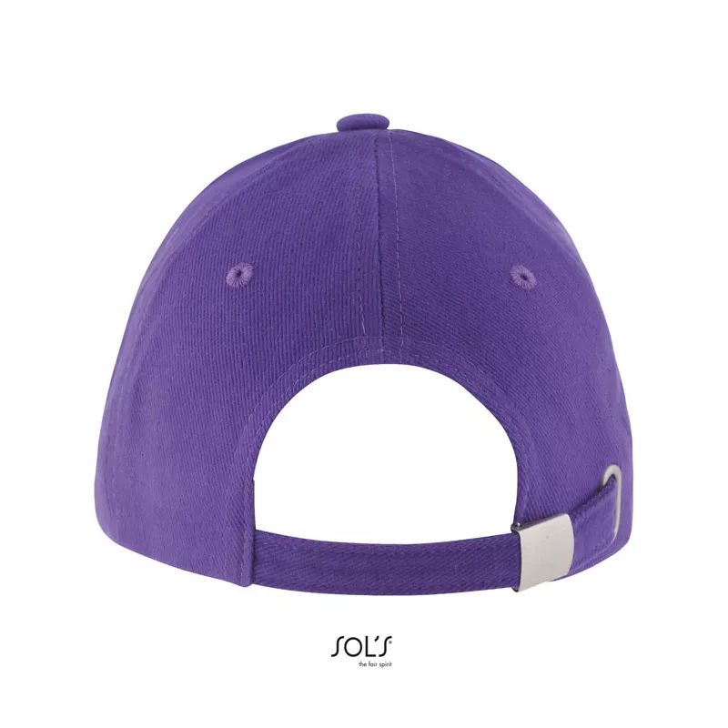 Czapka z daszkiem 5-panelowa 260 g/m² Sol's LONG BEACH - Dark Purple (S00594-DA)
