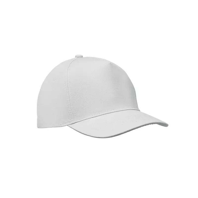 Czapka z daszkiem 5-panelowa z bawełny 180 g/m² SUNNY - Bialy (MO2345-06)