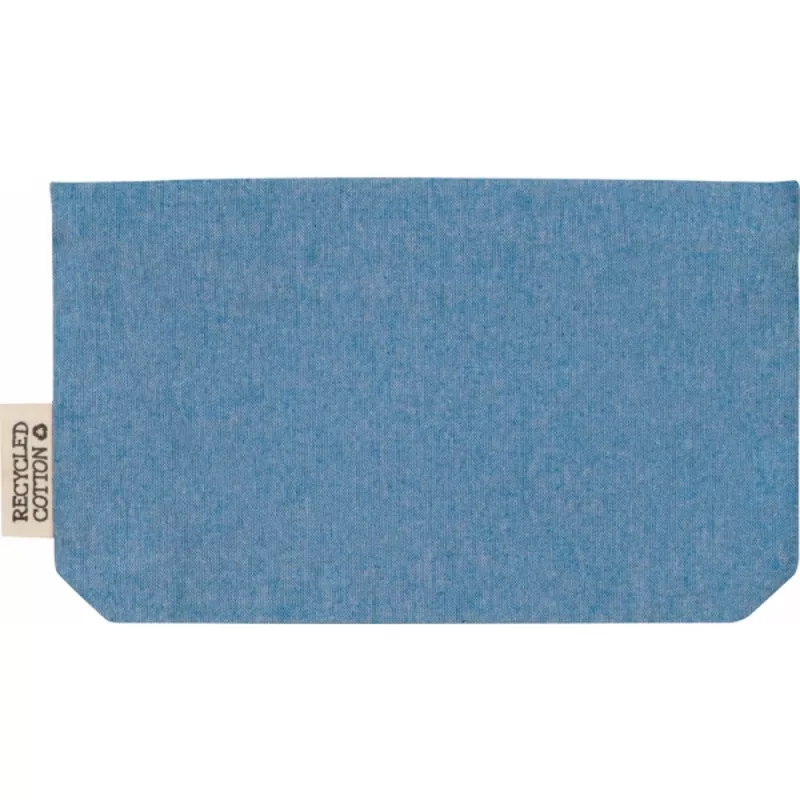 Kosmetyczka z bawełny z recyklingu 180g/m2 HARRY - niebieski (6431004)