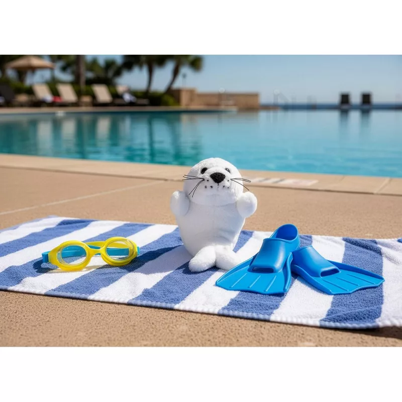 Pluszowa foka | Zeal - biały (HE846-02)