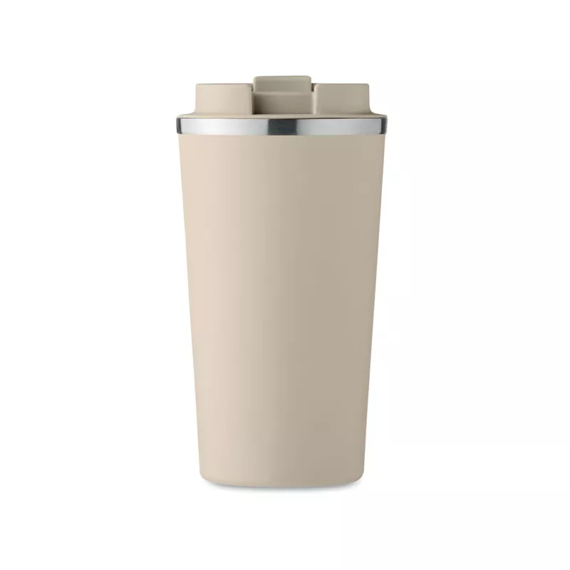 Kubek termiczny ze stali z recyklingu 510 ml BRACE + - Bezowy (MO6579-13)