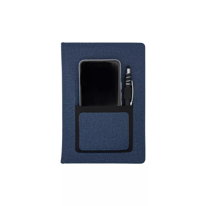 Notes z kieszonką na telefon Irun - granatowy (R64265.42)