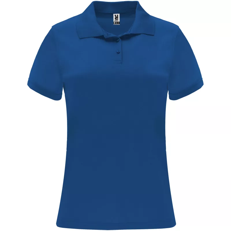 Damska sportowa koszulka polo z poliestru 150 g/m² ROLY MONZHA WOMAN 0410 - Błękit królewski (R0410-ROYAL)