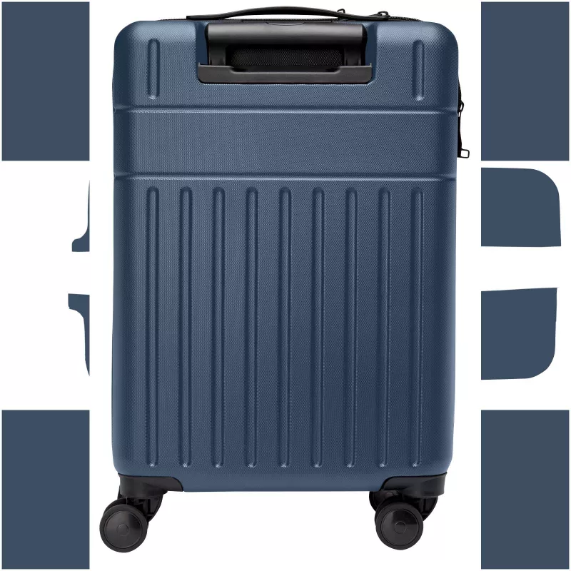 Rover twarda walizka na kółkach z tworzyw sztucznych pochodzących z recyklingu z certyfikatem GRS o wysokości 51 cm i pojemno - Hale Blue (13004955)