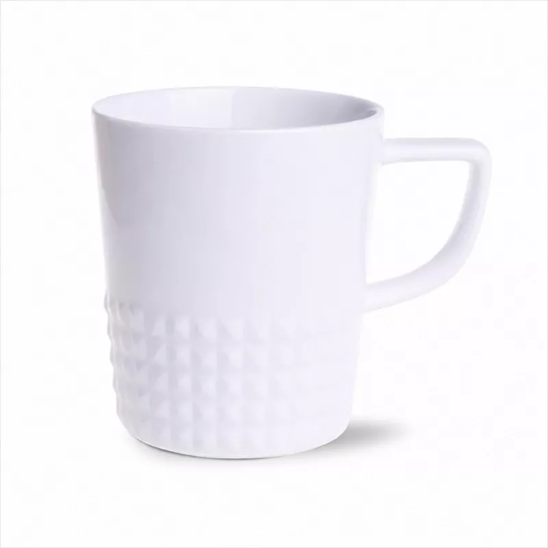 Kubek porcelanowy Diamond (280 ml) - biały (M/141-280ml-BIAŁY)