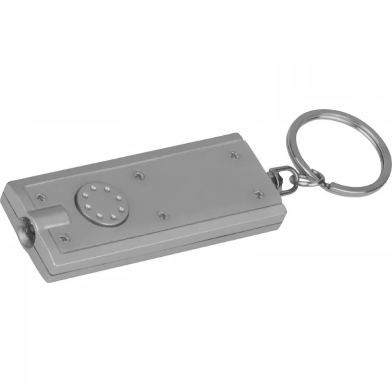 Brelok plastikowy AGUSTIN - szary (9231107)