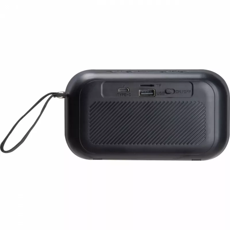 Głośnik bluetooth podświetlany LED MIRELA - czarny (3524303)