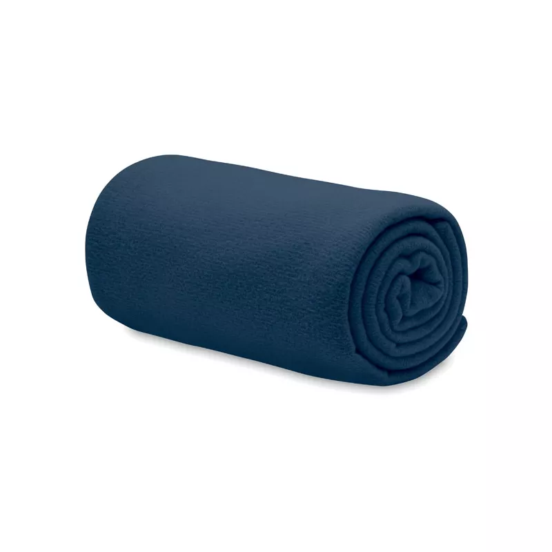 Koc polarowy RPET 120x150 cm 130 g/m² BOGDA - Niebieski (MO6805-04)
