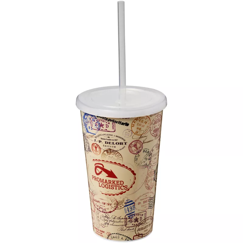 Kubek Brite-Americano® z podwójną ścianką o pojemności 350 ml - Biały (21002700)