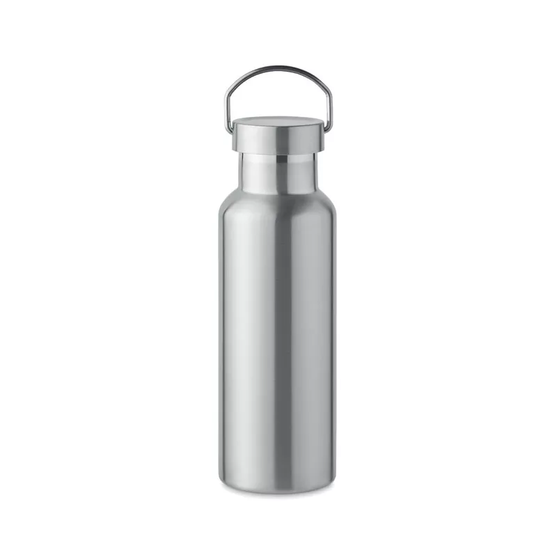 Butelka termiczna z recyklingu 500 ml FLORENCE - Srebrny Mat (MO2107-16)