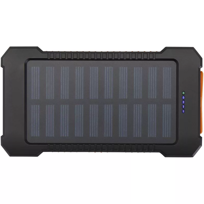 Altair wytrzymały powerbank o pojemności 5000 mAh i mocy 10 W, wykonany z tworzyw sztucznych pochodzących z recyklingu, z wbudowaną latarką - Czarny (12447190)