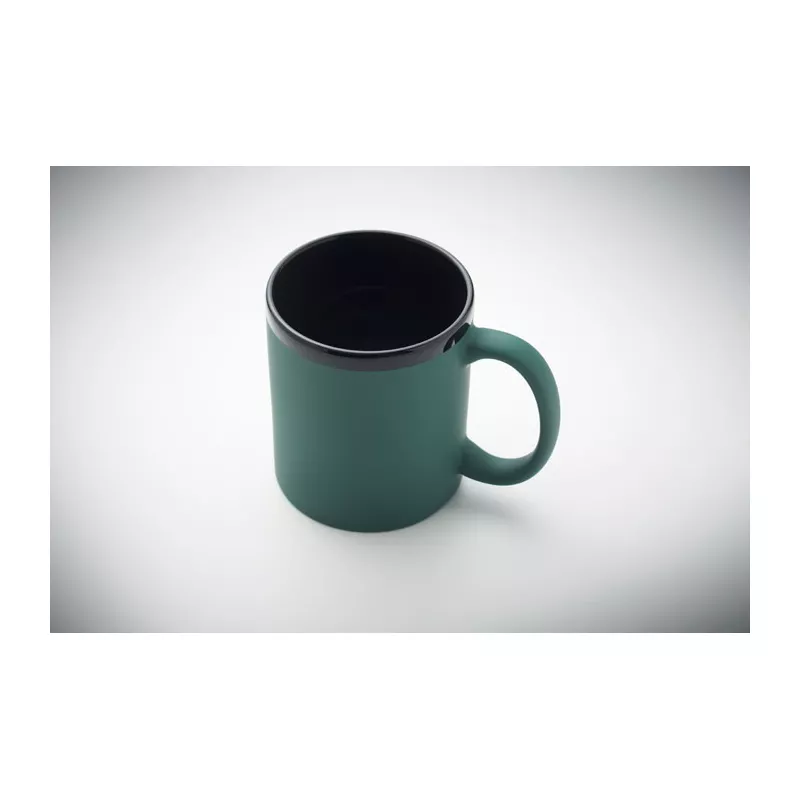 Kubek ceramiczny soft touch 300 ml RUBY - Ciemnozielony (MO2719-60)