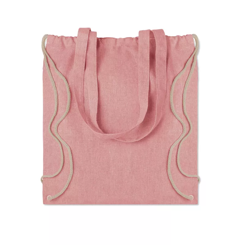 Torba ze sznurkiem z recyklingu 140 g/m² MOIRA DUO - Czerwony (MO9603-05)