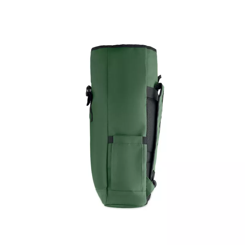 Plecak rolltop na laptop RPET 600D BANGKOK ROLL - Ciemnozielony (MO2643-60)