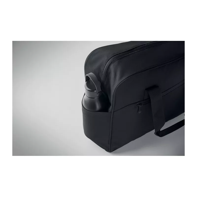 Torba podróżna z RPET z przegrodą na laptop 15" ONBAG - Czarny (MO2373-03)