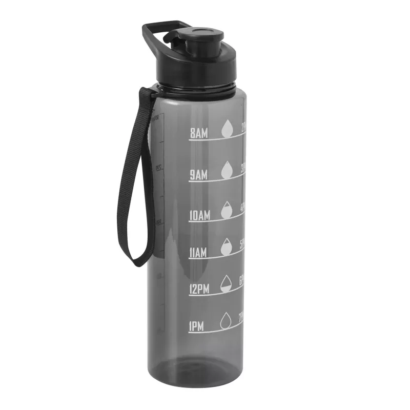 Sportowa butelka na wodę AQUA LEVEL - czarny (56-0603189)