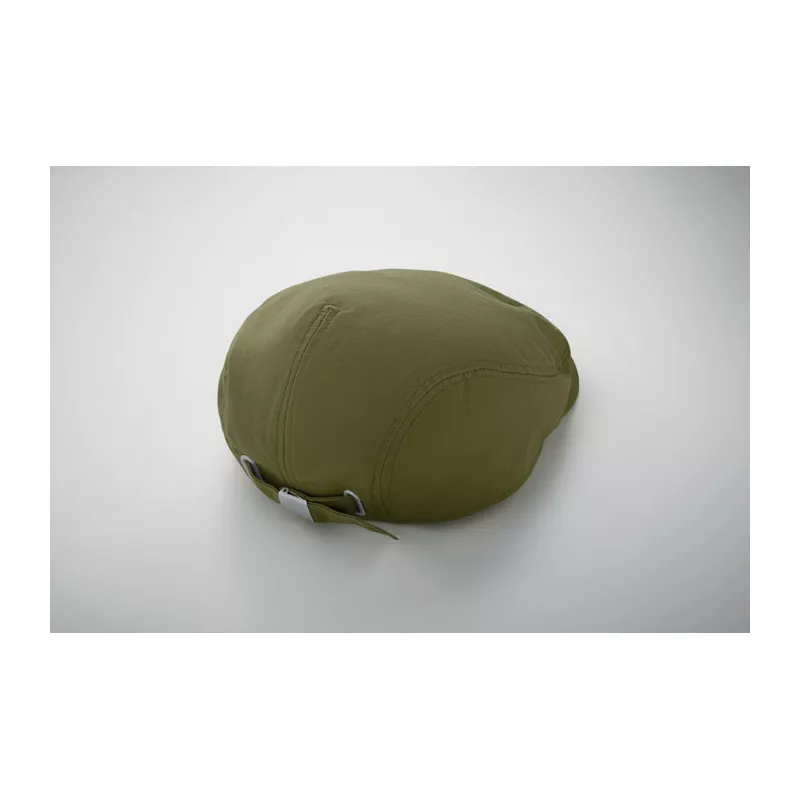 Czapka kaszkiet z bawełny twill 235 g/m² FLAT PEAK - Zieleń Wojskowa (MO2850-49)