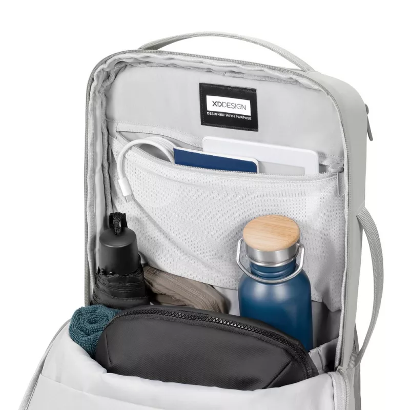 Bobby Air plecak chroniący przed kieszonkowcami - grey, grey (P706.3219)