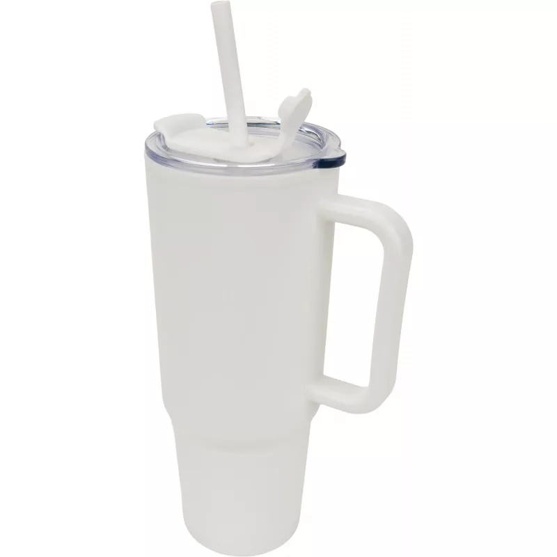Kubek termiczny z tworzywa XXL 1,2 litra - biały (8468606)