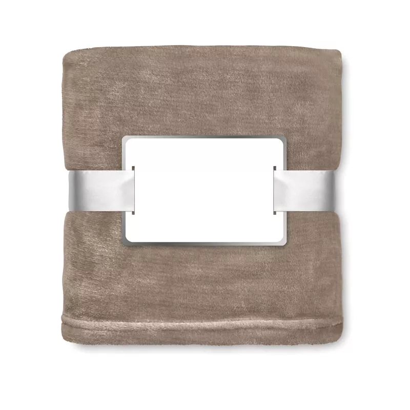 Koc polarowy 120x150 cm 280 g/m² DAVOS - Khaki (MO9088-39)