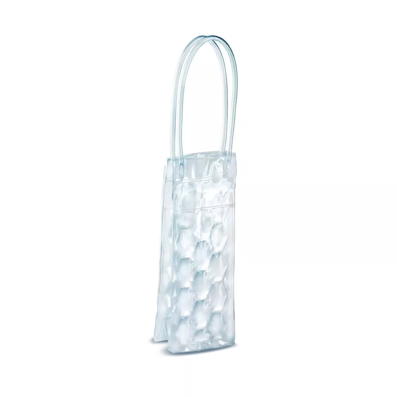 Torba chłodząca na butelkę z PVC BACOOL - Przezroczysty (MO7760-22)