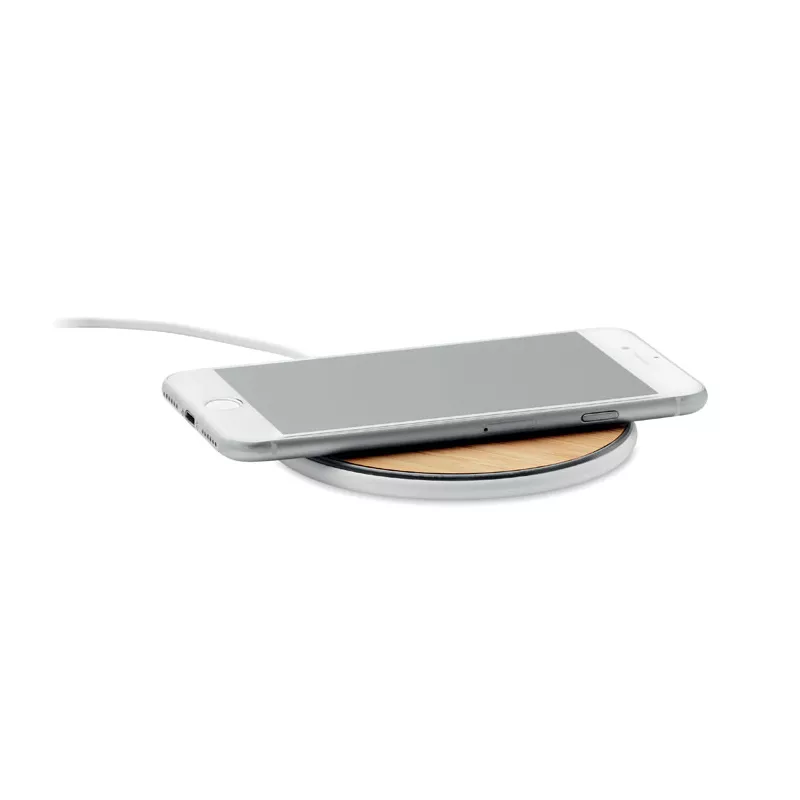 Ładowarka z bambusowym blatem 10W DESPAD + - Drewna (MO6563-40)