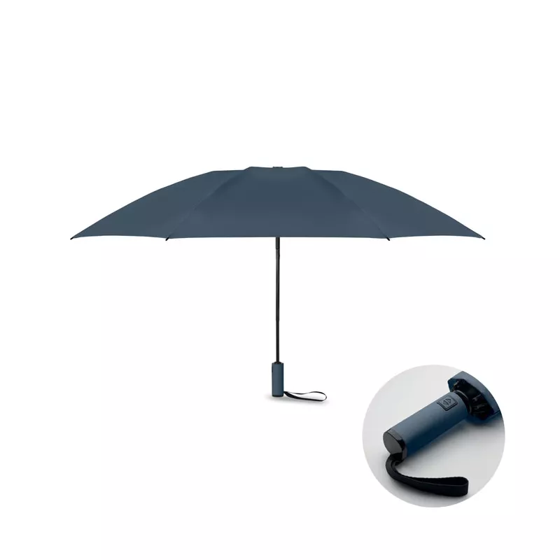 Parasol odwrotny składany 23" z RPET AGUMBE - Niebieski (MO2925-04)