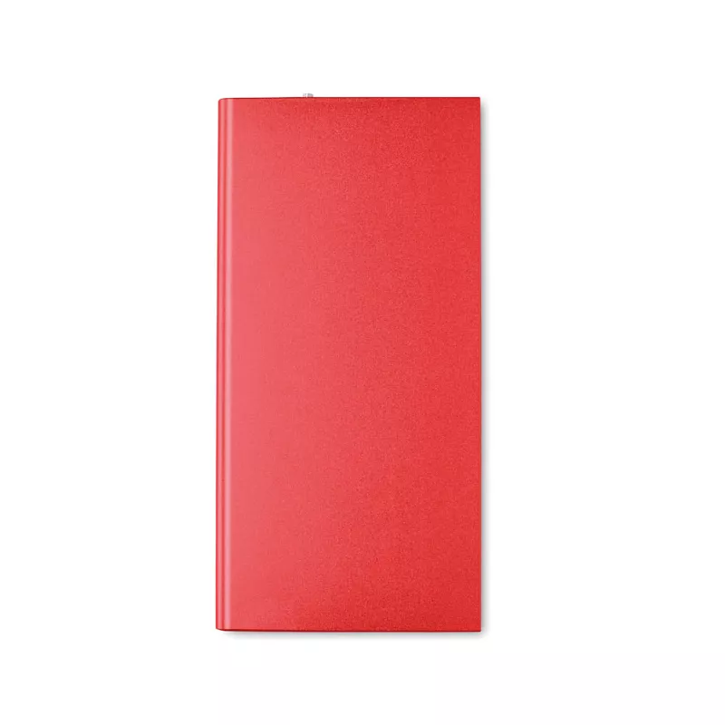 Powerbank płaski aluminiowy 8000 mAh POWERFLAT8 - Czerwony (MO8839-05)