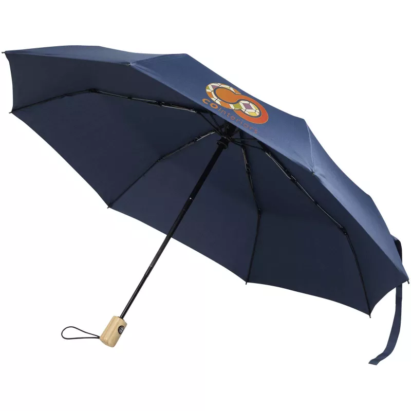 Renee – składany parasol 23 cale wyposażony w funkcję automatycznego otwierania i zamykania - Granatowy (13015955)