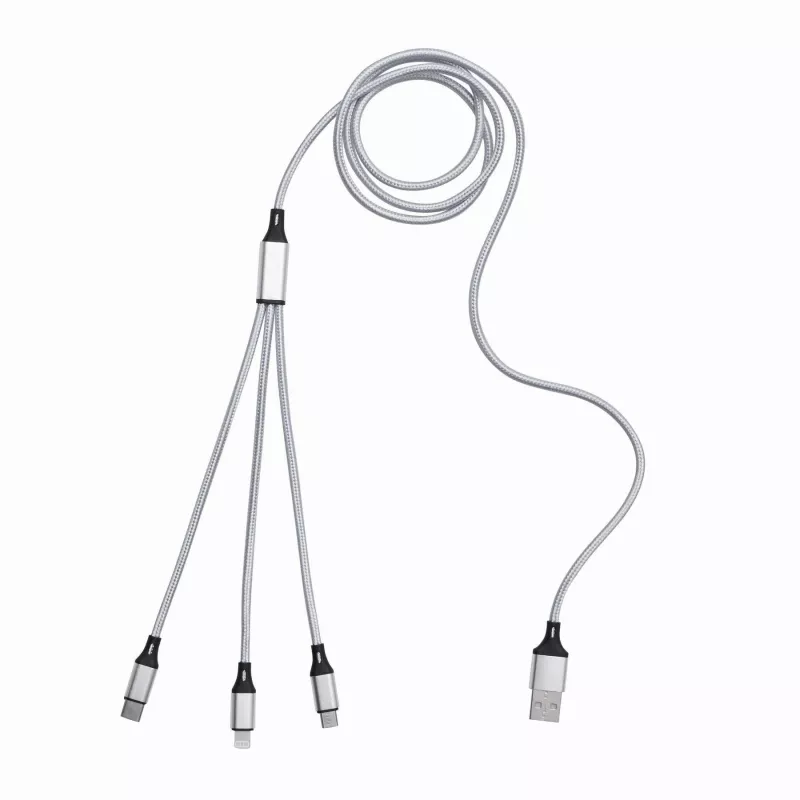 Kabel do ładowania CHARGE DISTANCE - srebrny (56-1107381)