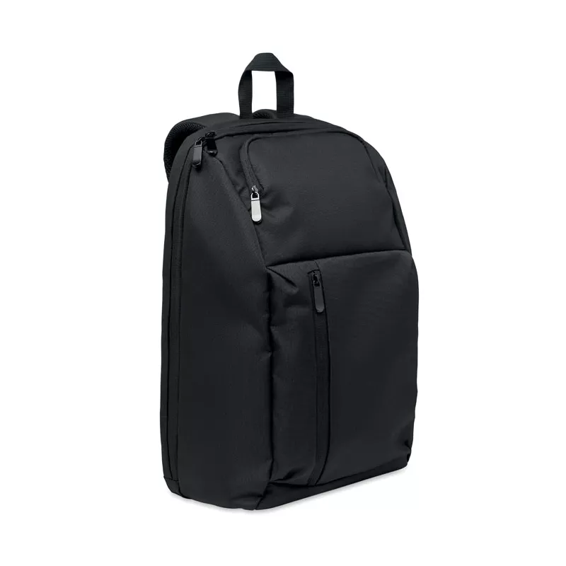 Plecak na laptop 15" z RPET 15 l DOHA - Czarny (MO3123-03)