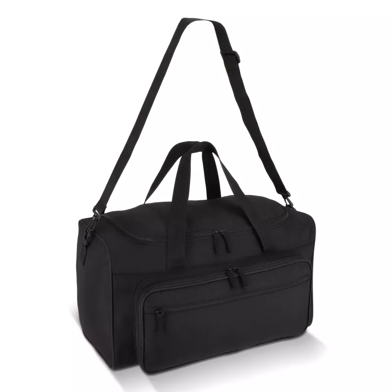 Torba sportowo-podróżna R-PET 600D 51 x 25 x 29 cm 37 l - czarny (LT95368-N0002)