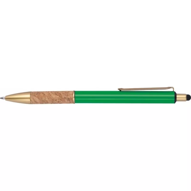 Długopis metalowy touch pen CAPRI - zielony (369009)
